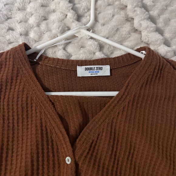 Double Zero Rust Cardigan - Picture 3 of 3